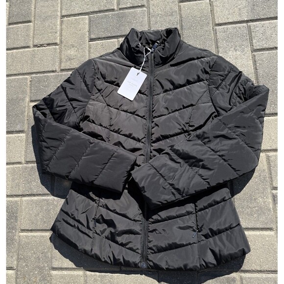 Ted Baker Coat Renika Short Quilted Jacket Packable Puffer Black NWT $195 Size 2 - Picture 6 of 13